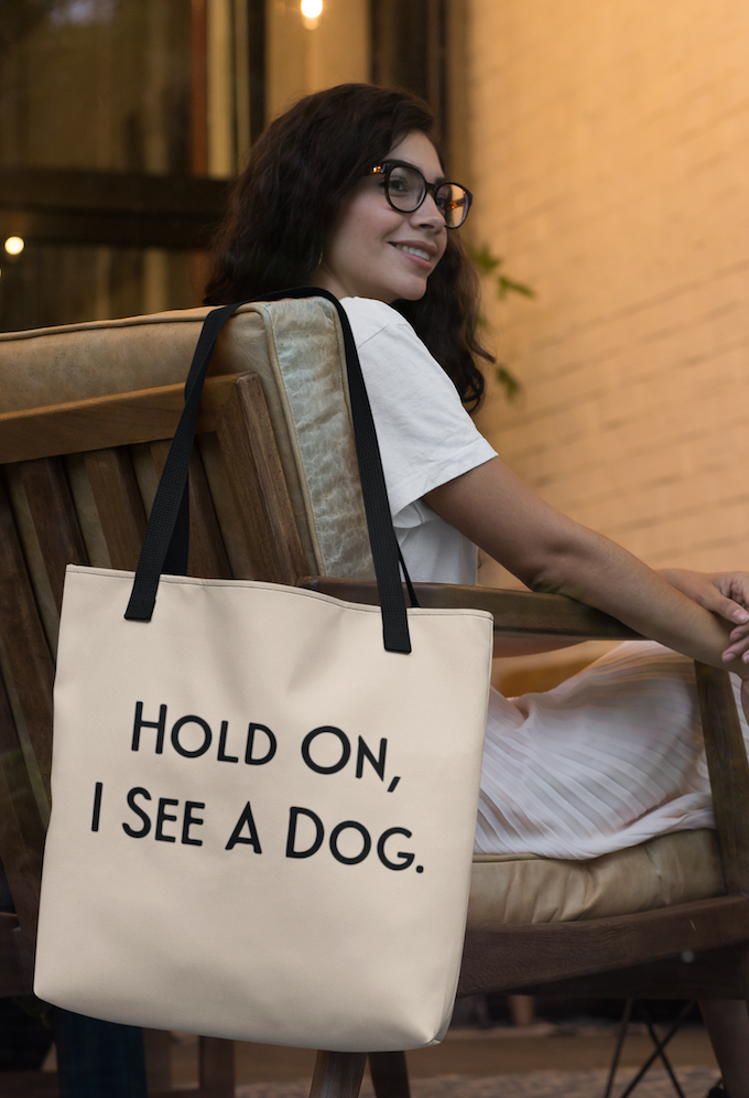 Dog lover 2024 tote bag