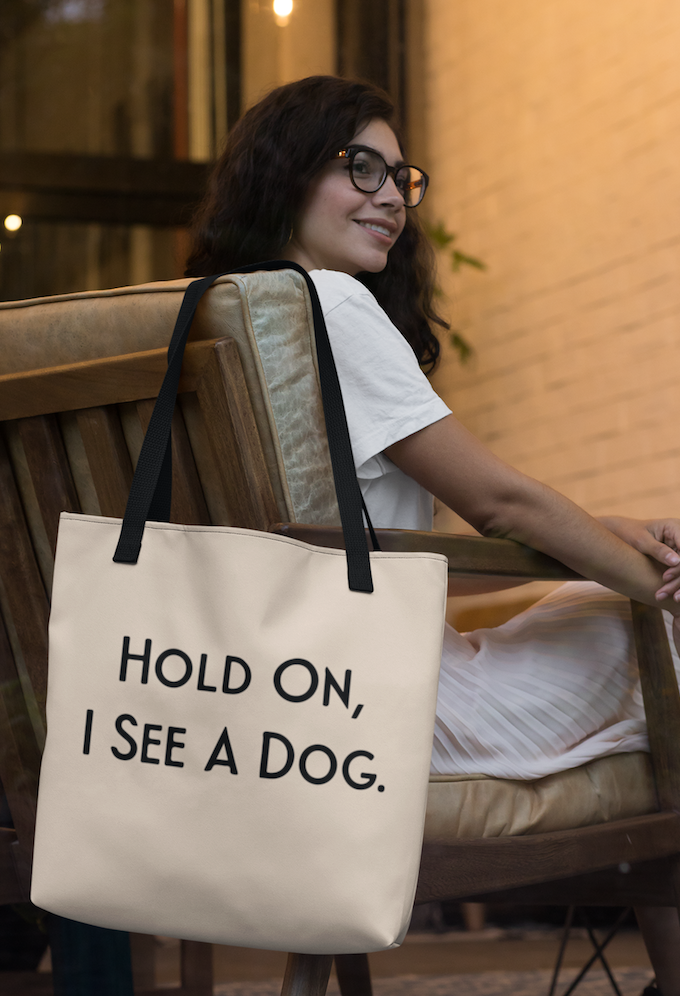 Dog lover tote sales bag