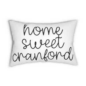 Home Sweet Cranford Lumbar Pillow