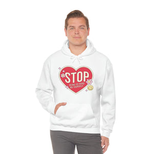 STOP Being So Hard On Yourself - Self Love Club Anti-Valentine's Day Hoodie