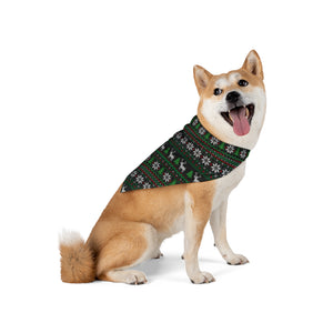 Ugly Holiday Sweater Pet Bandana