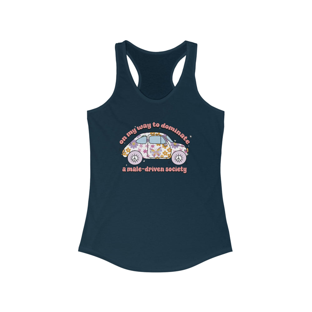 Cute Retro Feminism Racerback Tank Top