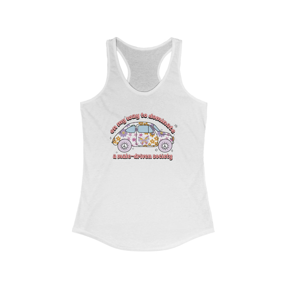 Cute Retro Feminism Racerback Tank Top