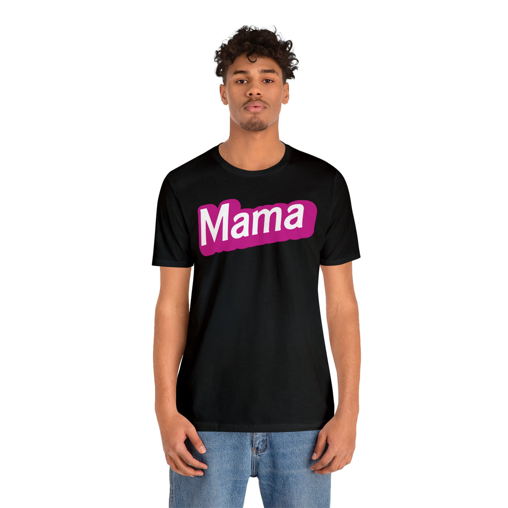 Cute Mother's Day Shirt, Hot Pink Top, Mama Jersey Short Sleeve Tee