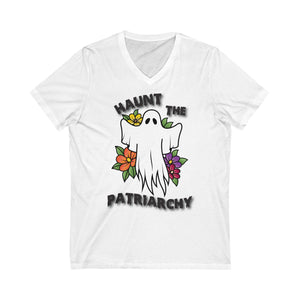 Haunt The Patriarchy Ladies' V-Neck T-Shirt