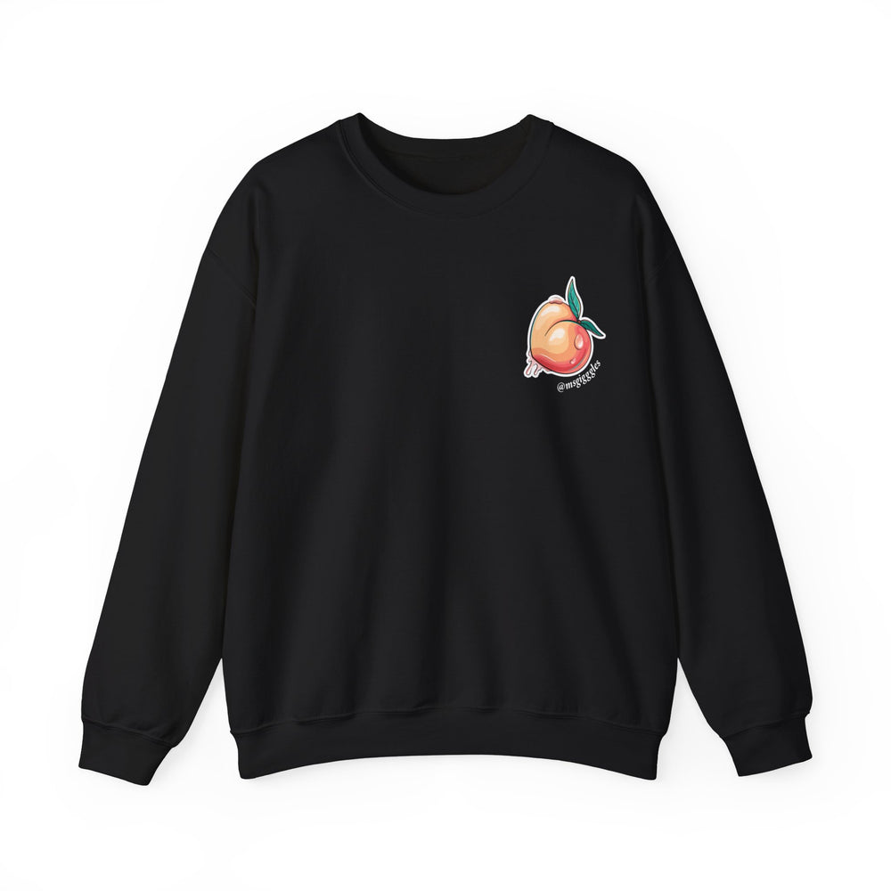 You Know You Want a Peach of This Crewneck Sweatshirt - Additional Sizing Options!