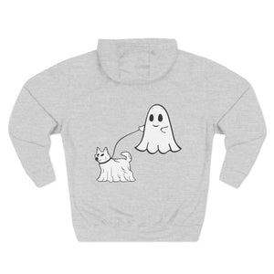 Halloween Ghost Walking Dog Hoodie