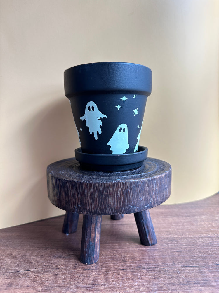 
            
                Load image into Gallery viewer, Ghost Planter, Glow in the Dark Planter
            
        
