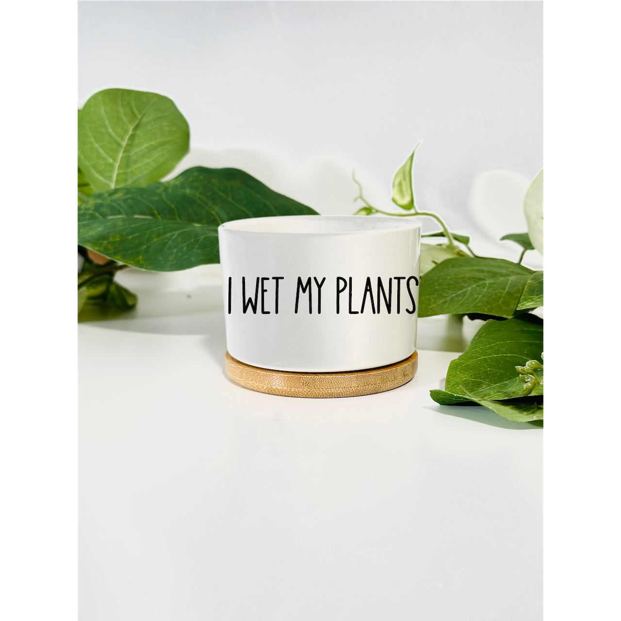sometimes i wet my plants pot Funny, Cute and Sarcastic Cute Mini Plant Pots – Peach Tree Design Shop