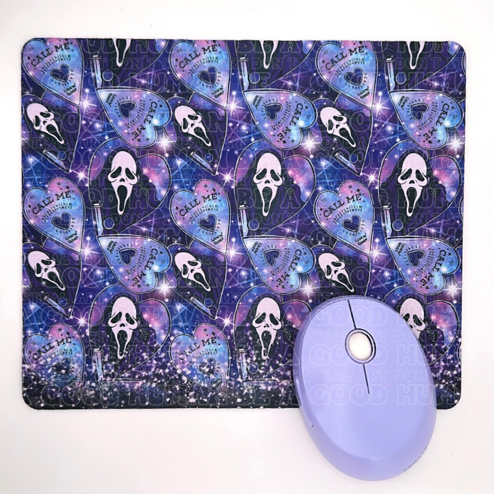 
            
                Load image into Gallery viewer, Spooky Mouse Pad, Halloween Mouse Pad, Spooky Office Decor, Horror Fan, Creepy desk accessories, Magical Decor, Mushroom Office, Dorm Decor
            
        