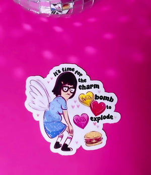 
            
                Load and play video in Gallery viewer, Tina Belcher Sticker, Bob’s Burgers Valentine
            
        