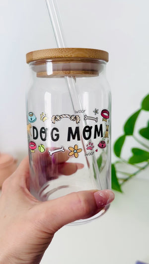 
            
                Load and play video in Gallery viewer, Dog Mom Glass Cup
            
        