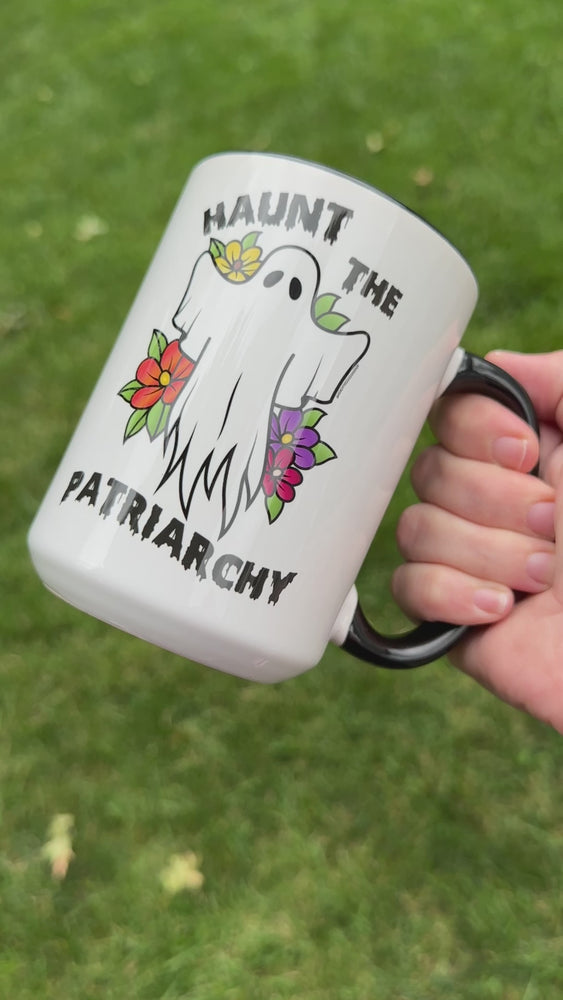 
            
                Load and play video in Gallery viewer, Haunt The Patriarchy Ghost Mug
            
        