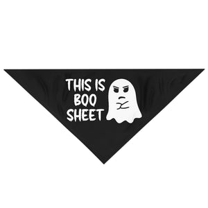 This is Boo Sheet Big Pet Bandana Collar