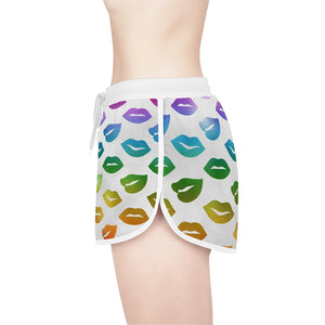 
            
                Load image into Gallery viewer, These Lips Say Gay Relaxed Shorts (AOP)
            
        