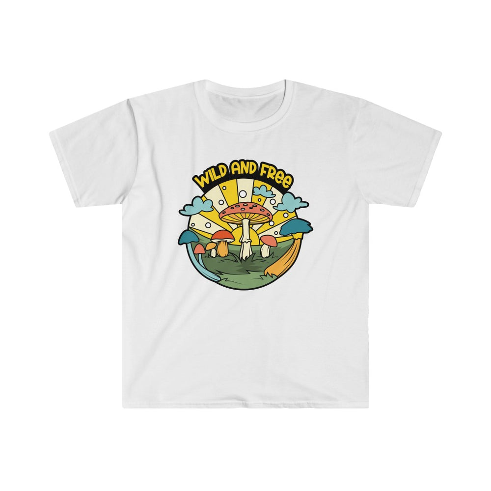Wild and Free Mushroom Unisex Softstyle T-Shirt