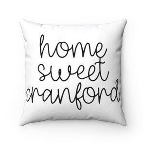 Home Sweet Cranford Throw Pillow