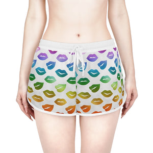 
            
                Load image into Gallery viewer, These Lips Say Gay Relaxed Shorts (AOP)
            
        