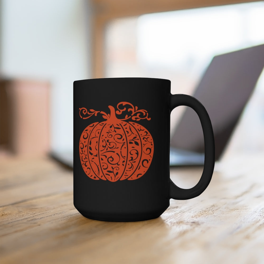 
            
                Load image into Gallery viewer, Pumpkin Spiced Black Mug 15oz
            
        