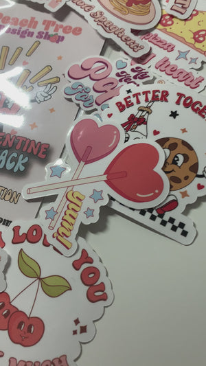 
            
                Load and play video in Gallery viewer, Fun with Food Retro Valentine&amp;#39;s Day Sticker Pack
            
        