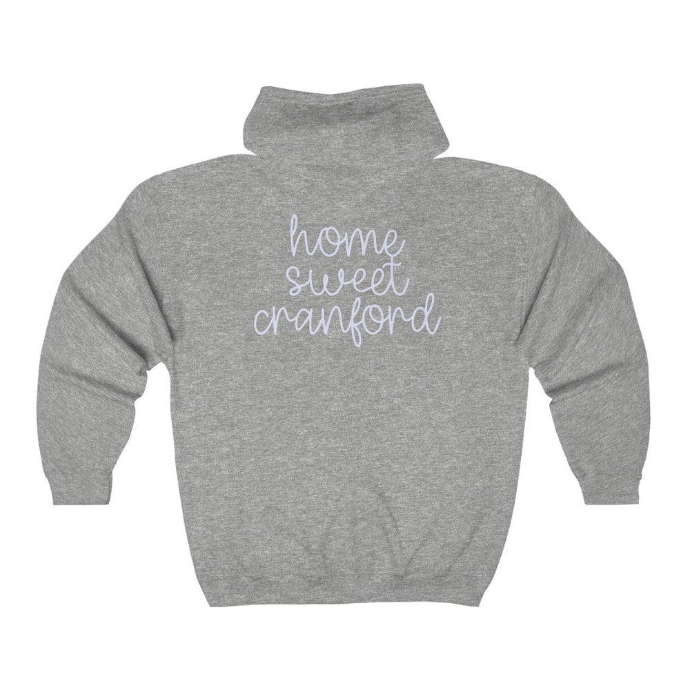 Home Sweet Cranford Full Zip Hooded Sweatshirt