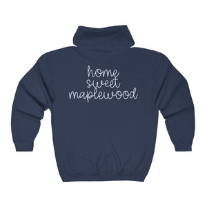
            
                Load image into Gallery viewer, Home Sweet Maplewood Full Zip Hooded Sweatshirt
            
        