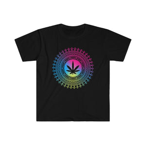 Rainbow Canna Mandala Softstyle T-Shirt