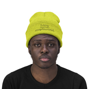 
            
                Load image into Gallery viewer, Home Sweet Maplewood Knit Beanie
            
        