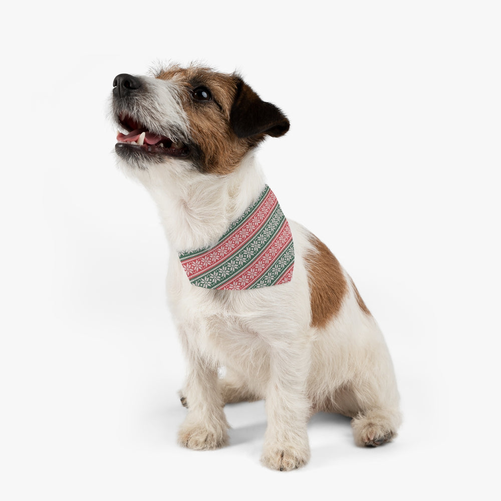 
            
                Load image into Gallery viewer, Retro Winter Knit Sweater Pet Bandana Collar
            
        