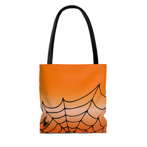 Pumpkin Spiced Tangled Web Tote Bag