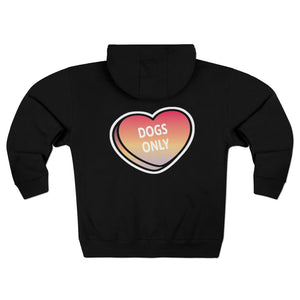 
            
                Load image into Gallery viewer, Dogs Only  - See Spot Rescued Fundraiser Sunset Zip-Up Hoodie
            
        