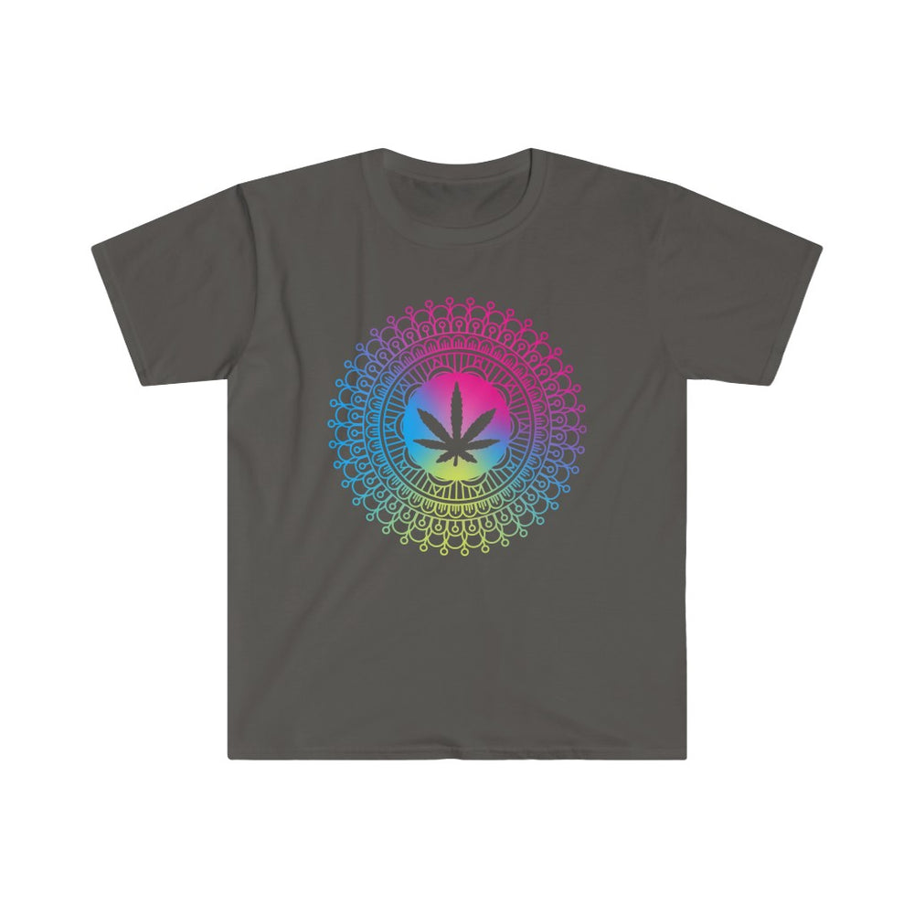 
            
                Load image into Gallery viewer, Rainbow Canna Mandala Softstyle T-Shirt
            
        