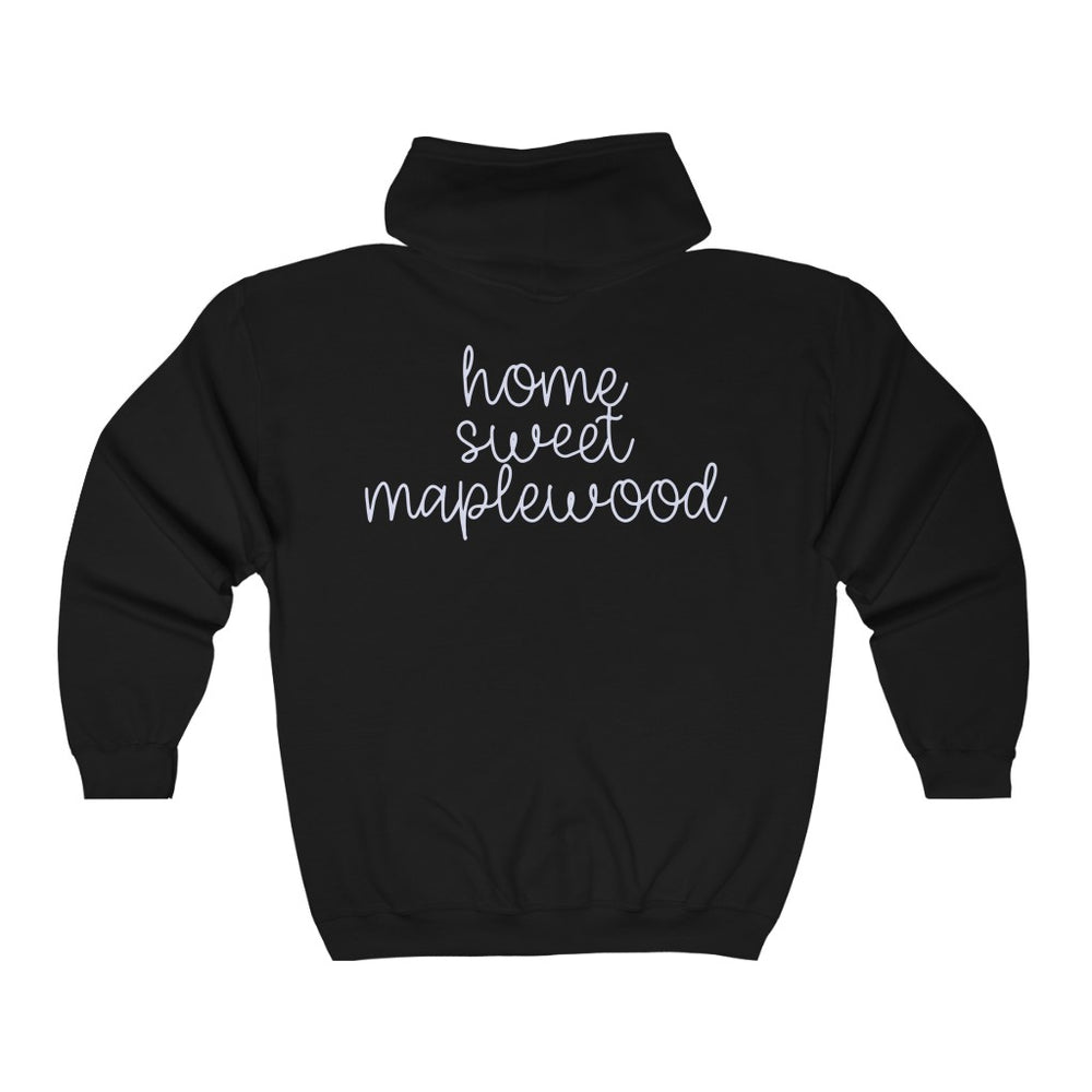 
            
                Load image into Gallery viewer, Home Sweet Maplewood Full Zip Hooded Sweatshirt
            
        
