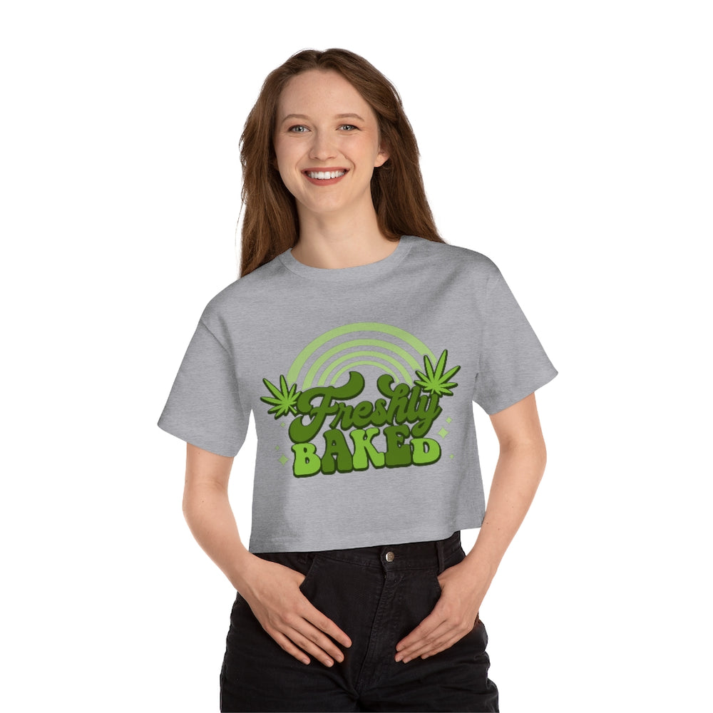 
            
                Load image into Gallery viewer, Freshly Baked Stoner Cropped T-Shirt
            
        