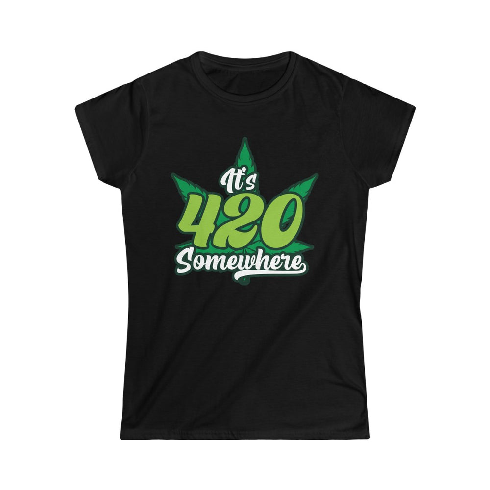 
            
                Load image into Gallery viewer, It&amp;#39;s 420 Somewhere Women&amp;#39;s Softstyle Tee
            
        
