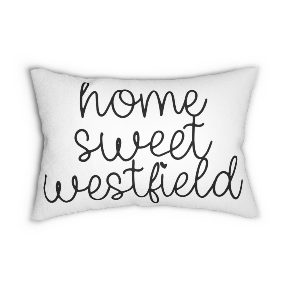 
            
                Load image into Gallery viewer, Home Sweet Westfield Lumbar Pillow
            
        