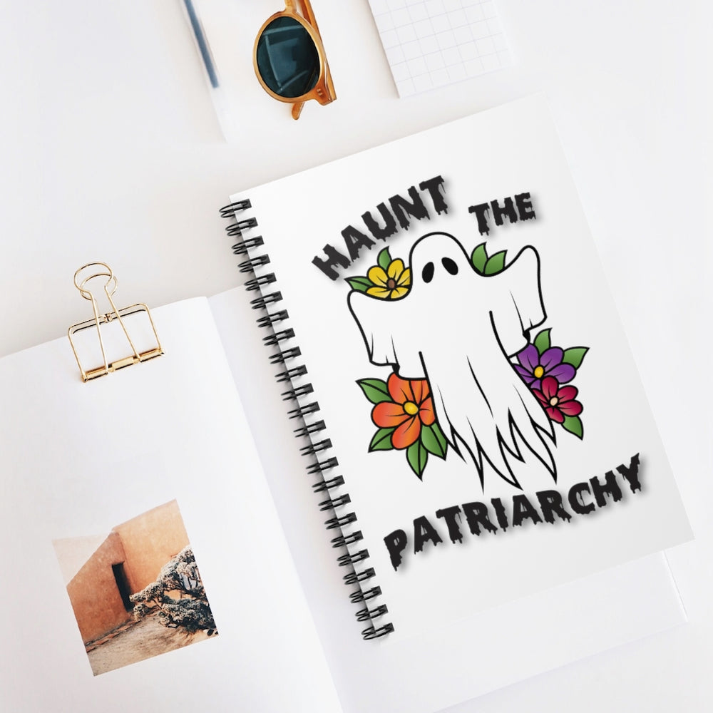
            
                Load image into Gallery viewer, Haunt The Patriarchy Spiral Notebook
            
        