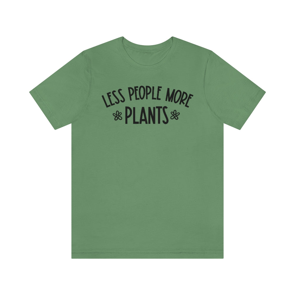 Less People More Plants Unisex Jersey Short Sleeve Tee