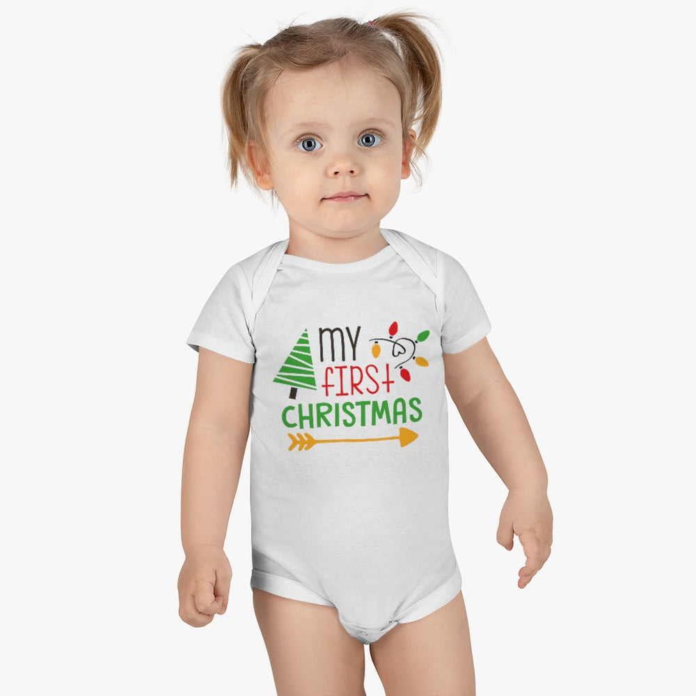 
            
                Load image into Gallery viewer, My First Christmas Short Sleeve Onesie®
            
        