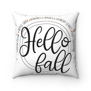 
            
                Load image into Gallery viewer, Hello Fall Square Pillow
            
        