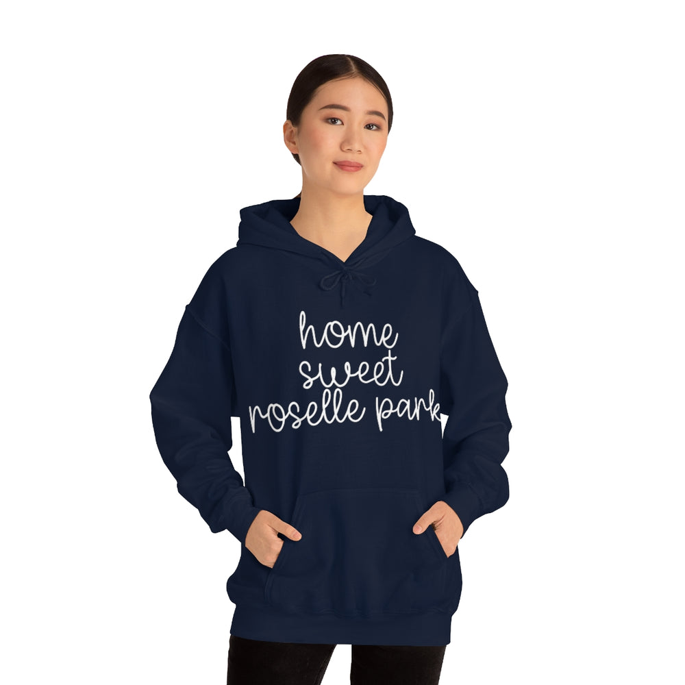 
            
                Load image into Gallery viewer, Home Sweet Roselle Park Comfy Hoodie
            
        