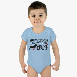 
            
                Load image into Gallery viewer, Namast&amp;#39;ay at Jome with My Dog Baby Bodysuit
            
        