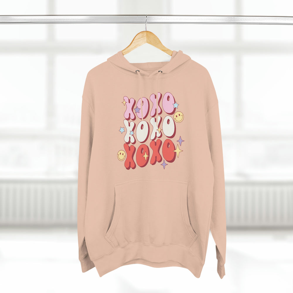 
            
                Load image into Gallery viewer, XOXO Retro Cute Valentine&amp;#39;s Premium Pullover Hoodie
            
        