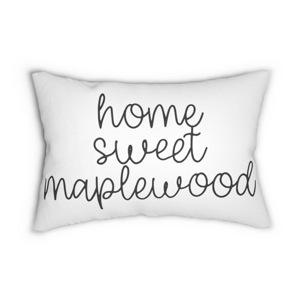 
            
                Load image into Gallery viewer, Home Sweet Maplewood Lumbar Pillow
            
        