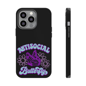 Anti Social Butterfly Purple Shades Impact-Resistant Cases