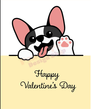 Puppy Love - Choose Your Breed Layered Papercraft Valentine's Day Greeting Card