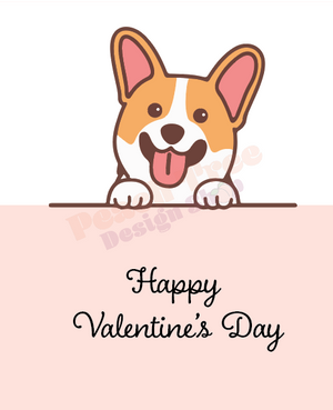 Puppy Love - Choose Your Breed Layered Papercraft Valentine's Day Greeting Card