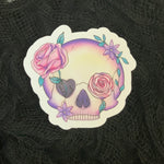 Floral Skull Sticker
