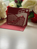 Love is A Crazy Ride / Rollercoaster Pop-Up Valentine's Greeting Card