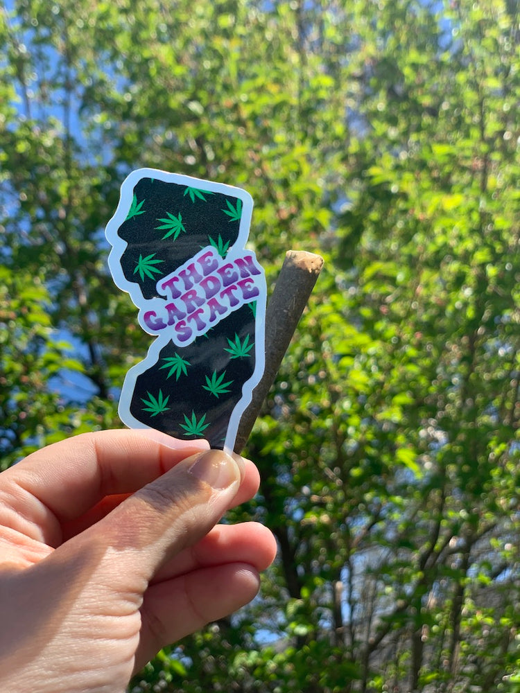 
            
                Load image into Gallery viewer, New Jersey Clear Stoner Sticker
            
        